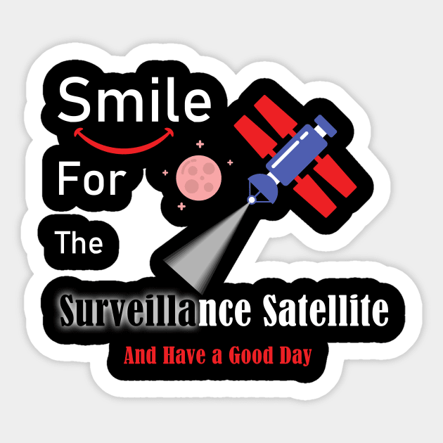 surveillance satellite Sticker by Yaman